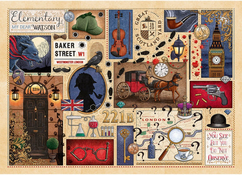 Artwork: Book Club by Sherlock Holmes – 1000 Piece Jigsaw Puzzle (Gibsons)