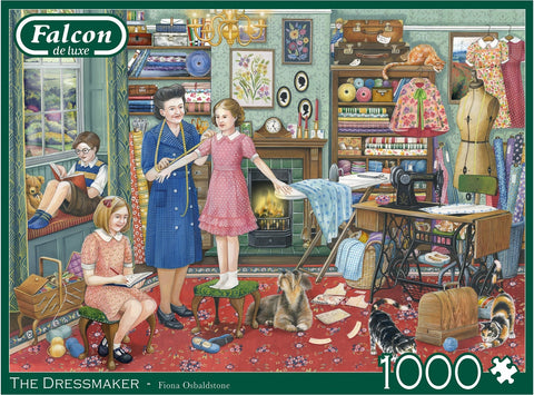 Artwork: The Dressmaker – 1000 Piece Jigsaw Puzzle (Falcon de luxe)
