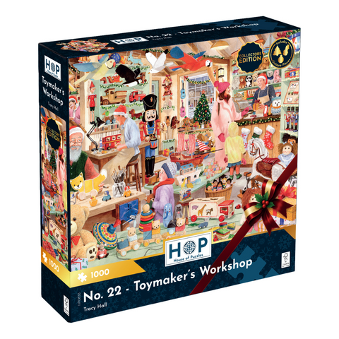 No. 22 - Toymaker's Workshop by Tracy Hall - 1000 Piece Jigsaw Puzzle (House of Puzzles)