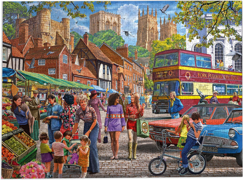 Artwork: York Market – 1000 Piece Jigsaw Puzzle (Gibsons)