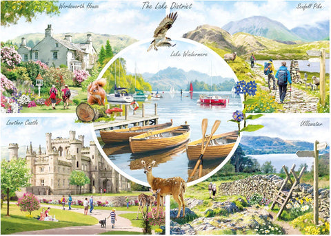 Artwork: The Lake District by Richard Macneil - 1000 Piece Jigsaw Puzzle (Gibsons)
