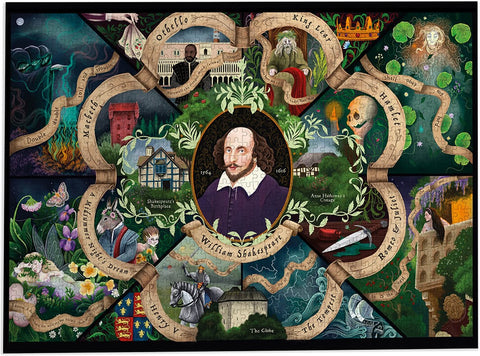Artwork: Shakespeare - 1000 Piece Jigsaw Puzzle (Gibsons)