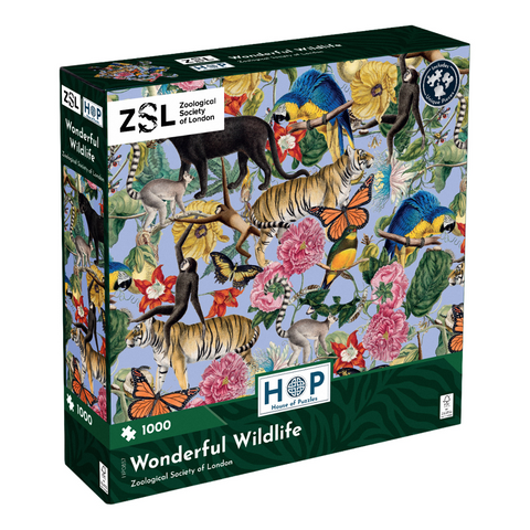 ZSL Wonderful Wildlife - 1000 Piece Jigsaw Puzzle (House of Puzzles)