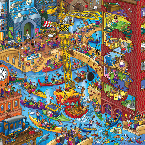 Dogs Must Be Kept on a Lead! by Steve Skelton – 1000 Piece Jigsaw Puzzle (Alipson)