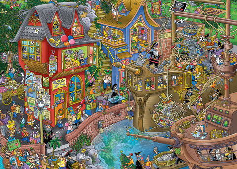 Port of Pontcheffs by Steve Skelton – 1000 Piece Jigsaw Puzzle (Alipson)