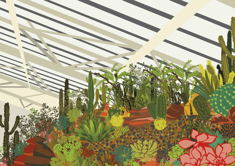 Artwork: Brutalist Conservatory – 500 Piece Jigsaw Puzzle (Gibsons)