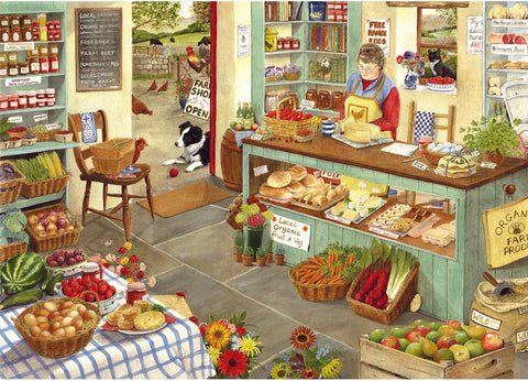 Artwork: Farm Shop – 1000 Piece Jigsaw Puzzle (House of Puzzles)