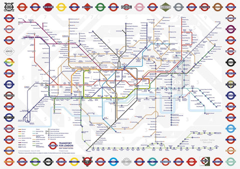 Artwork: TfL London Tube Map – 500 Piece Jigsaw Puzzle (Gibsons)
