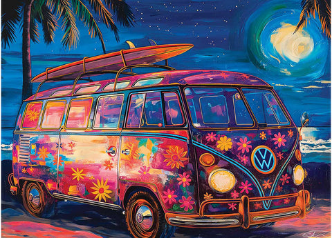 VW Beach Fun – 1000 Piece Jigsaw Puzzle (Eurographics)