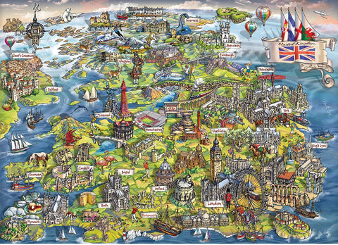 Artwork: Beautiful Britain – 1000 Piece Jigsaw Puzzle (Gibsons)
