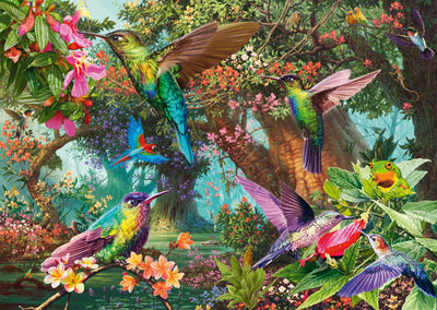 Hummingbirds in a Burst of Colour – 1000 Piece Jigsaw Puzzle (Schmidt)