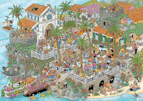 Pre-order: Vive La Mediterranean by Jan van Haasteren - 1000 Piece Jigsaw Puzzle (Jan van Haasteren)