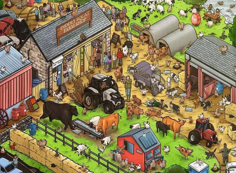 Diddly Squat Farm - 100 XXL Piece Jigsaw Puzzle (Ravensburger)