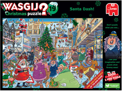 Wasgij Christmas 19: Santa Dash – 1000 Piece Jigsaw Puzzle (Wasgij)