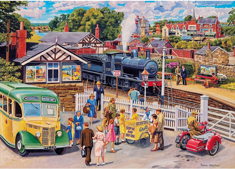 Artwork: Treats at the Station – 1000 Piece Jigsaw Puzzle (Gibsons)