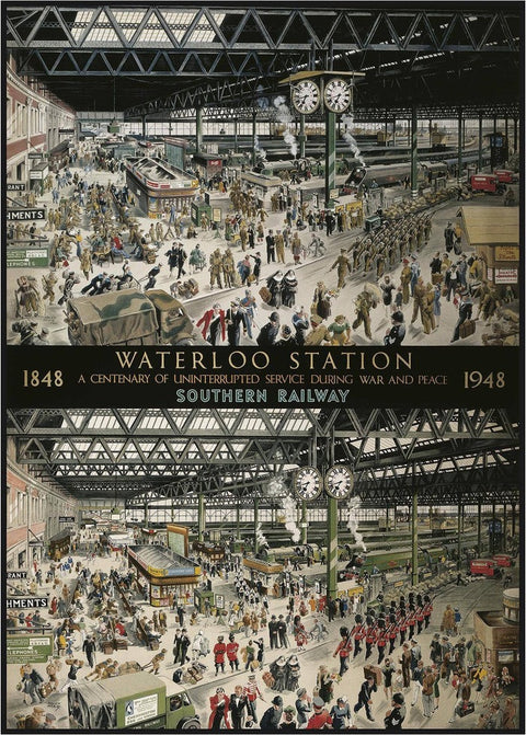 Artwork: Waterloo Station – 1000 Piece Jigsaw Puzzle (Gibsons)