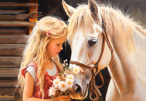 My Friend Horse - 1000 Piece Jigsaw Puzzle (Castorland)