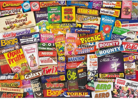 Artwork: 1980s Sweet Memories – 1000 Piece Jigsaw Puzzle (Gibsons)