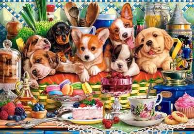 Puppies Dessert - 1000 Piece Jigsaw Puzzle (Castorland)