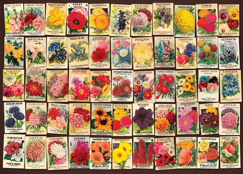 Vintage Collage: Flowers – 1000 Piece Jigsaw Puzzle (Dtoys)