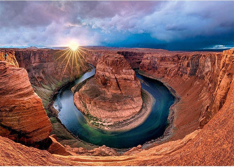 Artwork: Horseshoe Bend - Colorado River by Glen Canyon – 1000 Piece Jigsaw Puzzle (Schmidt)