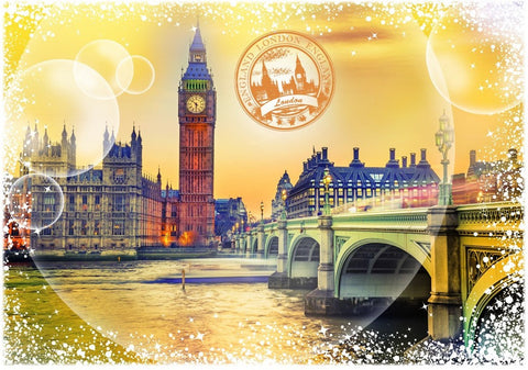 Artwork: Travel around the World - United Kingdom – 1000 Piece Jigsaw Puzzle (Grafika)