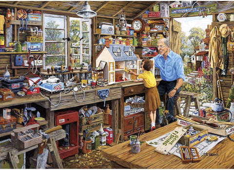 Artwork: Grandad's Workshop – 40 Piece Jigsaw Puzzle (Gibsons)