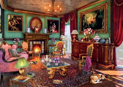 The Drawing Room – 1000 Piece Jigsaw Puzzle (Falcon DeLuxe)