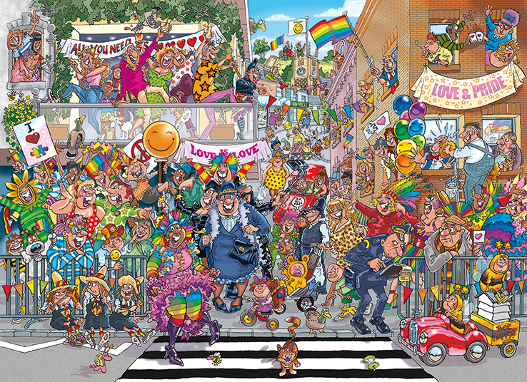 Jumbo - Legpuzzel - Wasgij Original Retro 3 - Werk Aan De Weg! - 1000 Jumbo - Legpuzzel - Wasgij Original Retro 3 - Werk Aan De Weg! - 1000