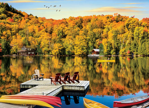 Lakeside Cottage Quebec – 1000 Piece Jigsaw Puzzle (Eurographics)