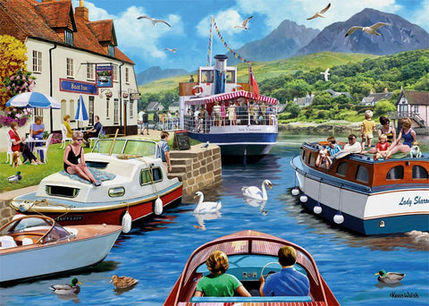 A Day On The River – 1000 Piece Jigsaw Puzzle (Falcon De Luxe)