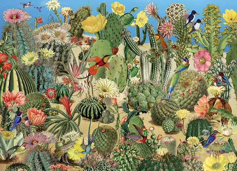Artwork: Cactus Garden – 1000 Piece Jigsaw Puzzle (Cobble Hill)