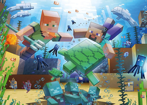 Minecraft Mosaic – 1000 Piece Jigsaw Puzzle (Ravensburger)