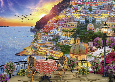 Dinner In Positano, Italy – 1000 Piece Jigsaw Puzzle (Ravensburger)