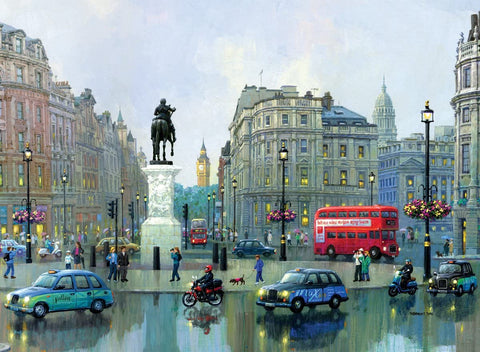 Artwork: Rainy Day in London – 500 Piece Jigsaw Puzzle (Ravensburger)