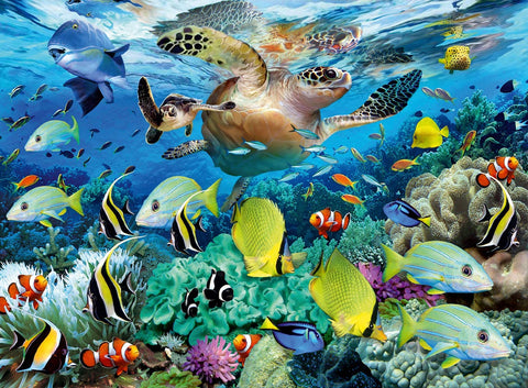Artwork: Underwater Paradise – 150 XXL Piece Jigsaw Puzzle (Ravensburger)