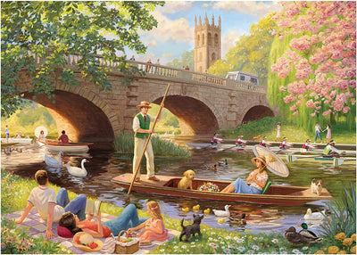 Boating On The River – 1000 Piece Jigsaw Puzzle (Falcon De Luxe)