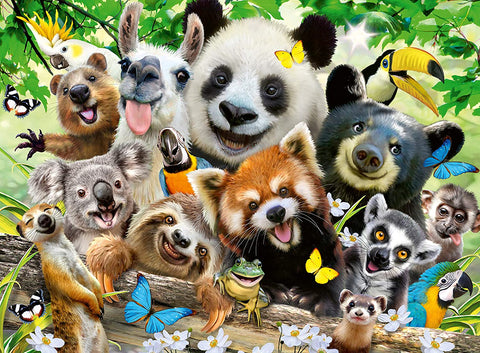 Wildlife Selfie – 300 XXL Piece Jigsaw Puzzle (Ravensburger)