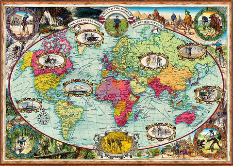 Bicycles Ride Around the World – 1000 Piece Jigsaw Puzzle (Ravensburger)