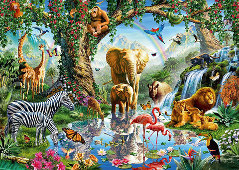 Artwork: Adventures In The Jungle – 1000 Piece Jigsaw Puzzle (Ravensburger)