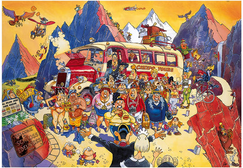 Wasgij Retro 5: Late Booking! – 1000 Piece Jigsaw Puzzle (Wasgij)