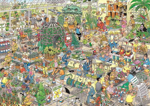 The Garden Centre by Jan Van Haasteren – 1000 Piece Jigsaw Puzzle (Jan Van Haasteren)