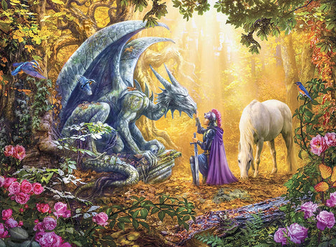 Artwork: The Dragon's Spell – 500 Piece Jigsaw Puzzle (Ravensburger)