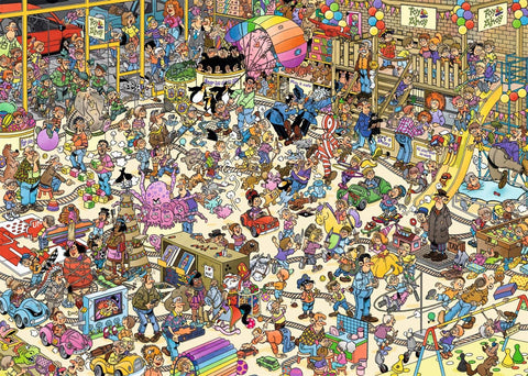 Toy Shop by Jan Van Haasteren – 1000 Piece Jigsaw Puzzle (Jan Van Haasteren)