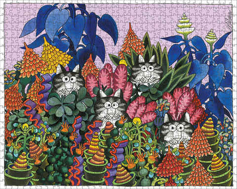 Jungle Cats by B. Kliban – 1000 Piece Jigsaw Puzzle (Pomegranate)