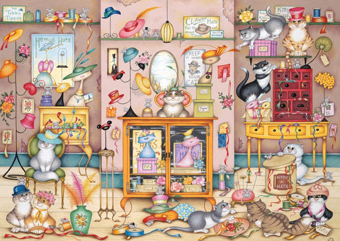 Hetty's Hats – 500 Piece Jigsaw Puzzle (Gibsons)
