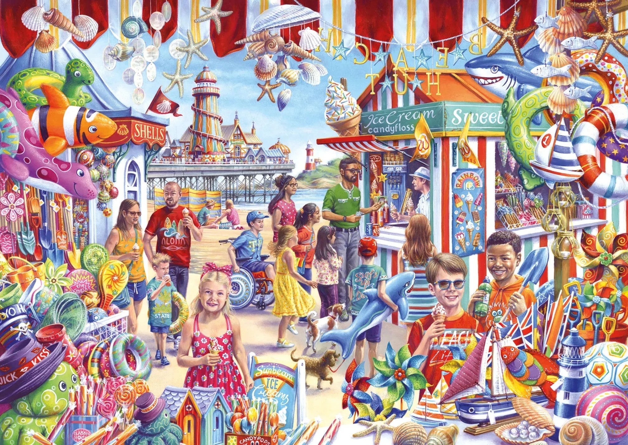 Seaside Souvenirs – 1000 Piece Jigsaw Puzzle (Gibsons) – Puzzles Galore