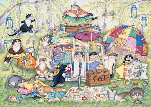 Lazy Summer Afternoon by Crazy Cats – 1000 Piece Jigsaw Puzzle (Ravensburger)