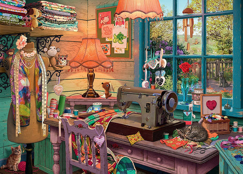 The Sewing Shed – 1000 Piece Jigsaw Puzzle (Ravensburger)