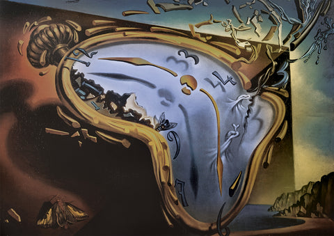 Soft Watch Exploding in 888 Particles after Twenty Years of Total Immobility by Salvador Dalí – 1000 Piece Jigsaw Puzzle (Bluebird Puzzle)